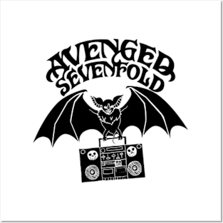 avenged sevenfold bat tape black Posters and Art